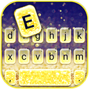 Gold Glitter Gradient Keyboard Theme