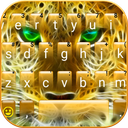 Golden Attacking Cheetah Keyboard Theme