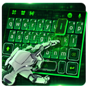 Green Light Tech Keyboard Theme