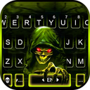 Green Reaper Skull Keyboard Theme