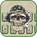 Joint Smoke Skull Warrior Keyboard Theme