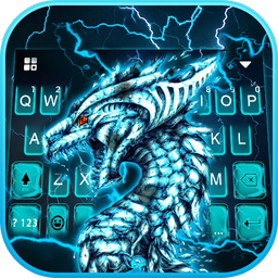 Lightning Neon Dragon Keyboard Theme