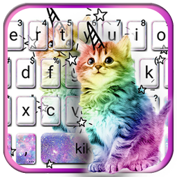 Colorful Cat Keyboard Theme