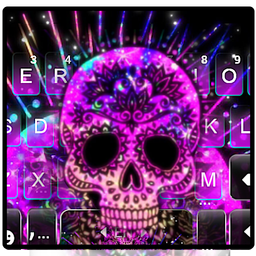 Mandala Sugar Skull Keyboard Theme