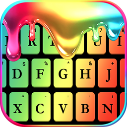 Metallic Drip Color Keyboard T