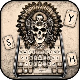 Native American Skull Keyboard Theme