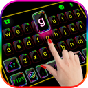 Neon Flash Keyboard Theme