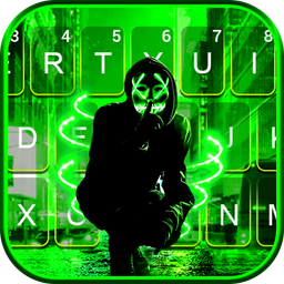 Neon Green Purge Man Keyboard Theme