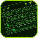 Neon Green Tech Keyboard Theme