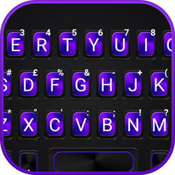 Neon Metal Business Keyboard Theme