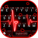 Neon Red Heartbeat Theme