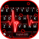 Neon Red Heartbeat Theme