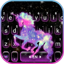 Night Galaxy Unicorn Keyboard Theme