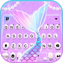 Pastel Mermaid Tail Keyboard Theme