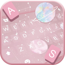 Pink Planets Keyboard Theme