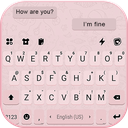 Pink SMS Keyboard Background