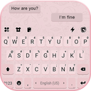 Pink SMS Keyboard Background