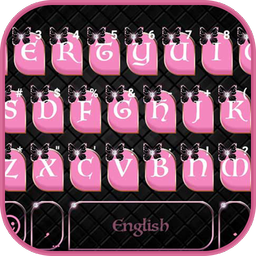 Pink Black Keyboard Theme