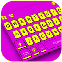 Purple Yellow Stripes Keyboard Theme