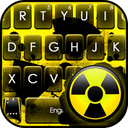 Radioactive Warning Sign Keyboard Theme