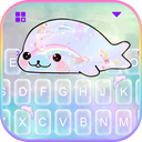Rainbow Seal Unicorn Keyboard Theme