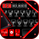 Red Black Metal 2 Keyboard Background