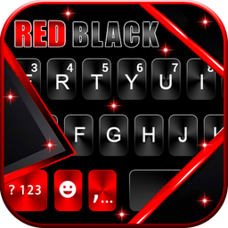 Red Black Metal 2 Keyboard Background