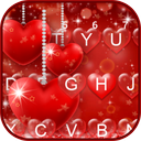 Red Heart Love Keyboard Theme