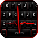 Red Heartbeat Live Keyboard Ba