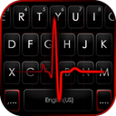 Red Heartbeat Live Keyboard Ba