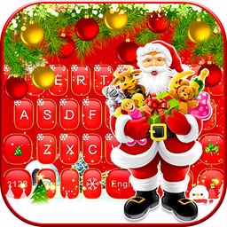 Red Christmas1 Keyboard Theme