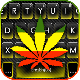 Reggae Style Leaf Keyboard Theme