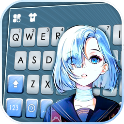 Sailor Anime Girl Keyboard Theme