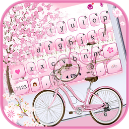 Sakura Bicycle Keyboard Theme
