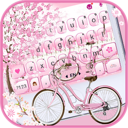 Sakura Bicycle Keyboard Theme