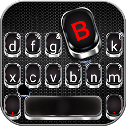 Silver Metal Keyboard Theme