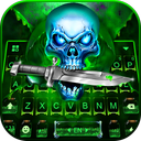 Green Hell Skull Devil Knife K