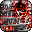 Smokey Red Sharingan Keyboard Theme