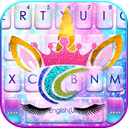 Sweetie Unicorn Galaxy Keyboard Theme