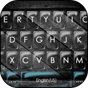 Tech Black Glass Keyboard Theme