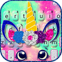 Unicorn Galaxy Keyboard Theme