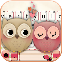 Valentine Owls Love Keyboard Theme