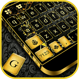 Vintage Gold Keyboard Theme