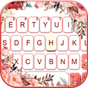 Watercolor Pretty Floral Keyboard Theme