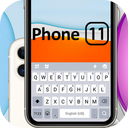 White Phone 11 Keyboard Theme