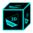 3D Flat Cyan Icon Pack