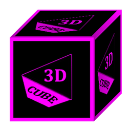 3D Flat Magenta Icon Pack