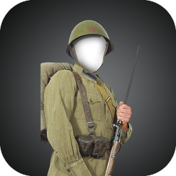 WW 2 soldier suit photomontage