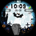 Halloween Dracula Bat & Ghost