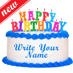 Write Name on Birthday Cake